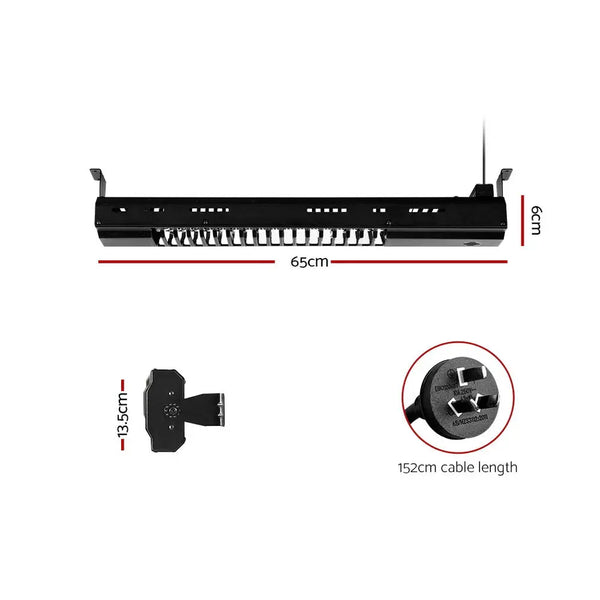 Devanti Electric Strip Heater Infrared Radiant Heaters Reamote control 2000W from Deals499 at Deals499