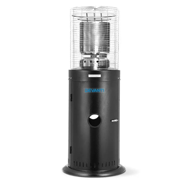 Devanti Gas Patio Outdoor Heater Propane Butane LPG Portable Heater Stand Steel Black Deals499