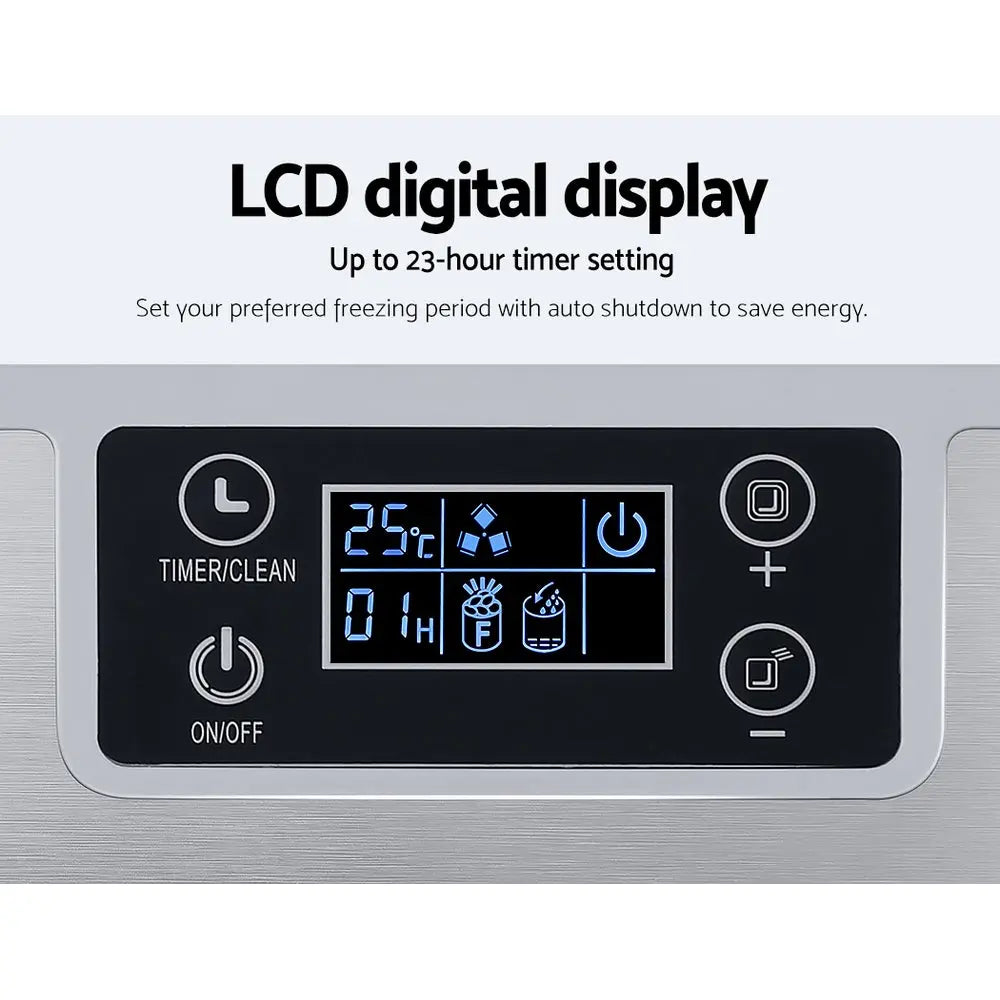 Devanti Ice Maker Machine Commercial Portable Ice Cube Tray Countertop 3.2L Deals499