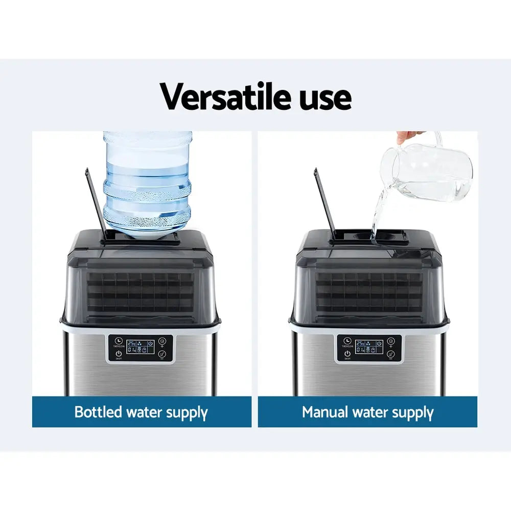 Devanti Ice Maker Machine Commercial Portable Ice Cube Tray Countertop 3.2L Deals499