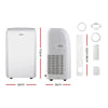 Devanti Portable Air Conditioner Cooling Mobile Fan Cooler Remote Window Kit White 3300W Deals499