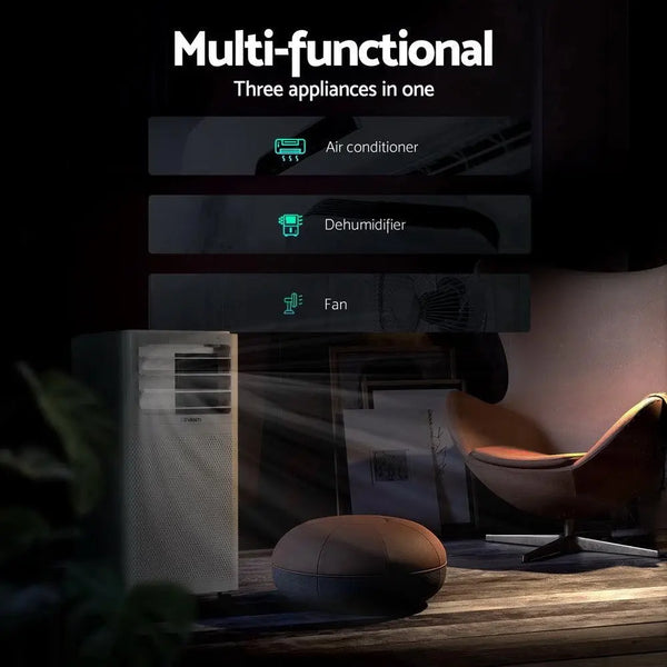 Devanti Portable Air Conditioner Window Kit Cooling Mobile Fan 9000BTU 2500W Deals499