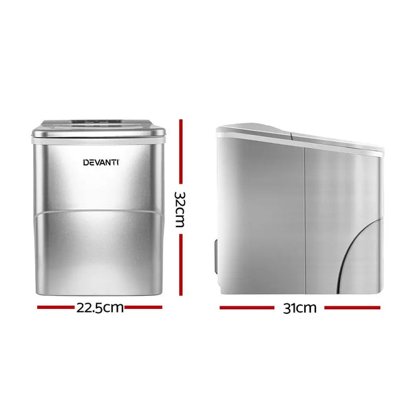 Devanti Portable Ice Cube Maker - Silver Deals499