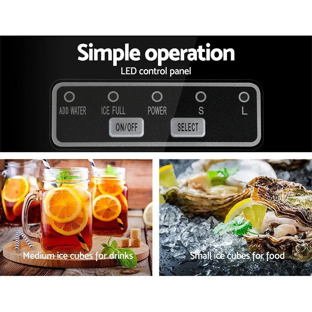 Devanti Portable Ice Cube Maker - Silver Deals499