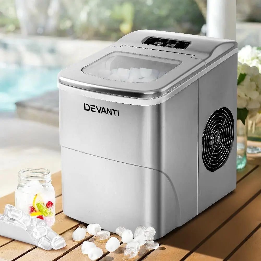 Devanti Portable Ice Cube Maker - Silver Deals499