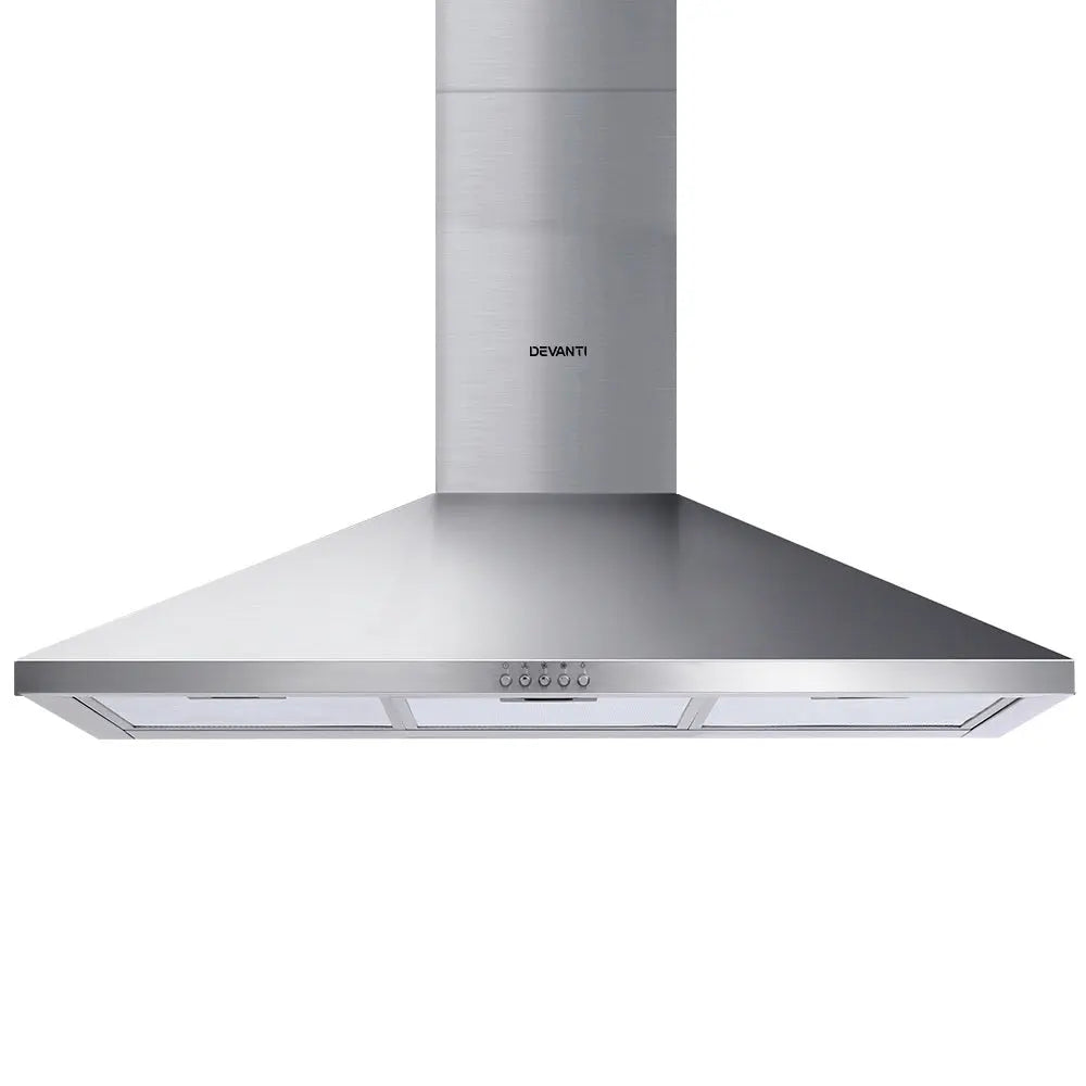 Devanti Range Hood 90cm 900mm Kitchen Canopy Stainless Steel Rangehood Wall Mount Deals499