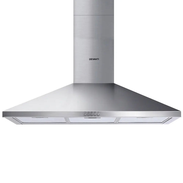 Devanti Range Hood 90cm 900mm Kitchen Canopy Stainless Steel Rangehood Wall Mount Deals499