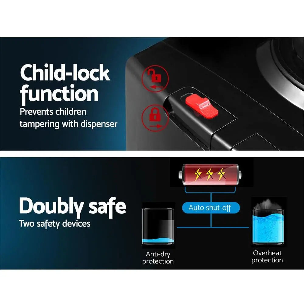 Devanti Water Cooler Chiller Dispenser Bottle Stand Filter Purifier Office Black Deals499