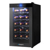Devanti Wine Cooler 18 Bottles Glass Door Beverage Cooler Thermoelectric Fridge Black Deals499