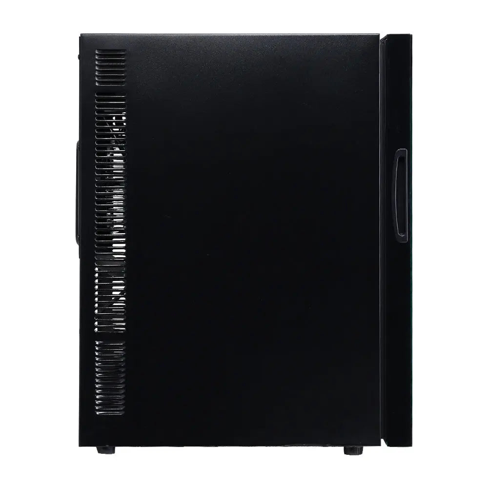 Devanti Wine Cooler 18 Bottles Glass Door Beverage Cooler Thermoelectric Fridge Black Deals499