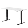 Electric Motorised Height Adjustable Standing Desk - Black Frame with 140cm White Top Deals499