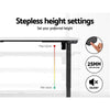 Electric Motorised Height Adjustable Standing Desk - Black Frame with 140cm White Top Deals499