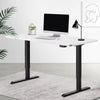 Electric Motorised Height Adjustable Standing Desk - Black Frame with 140cm White Top Deals499