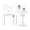 Electric Motorised Height Adjustable Standing Desk - White Frame with 140cm White Top Deals499