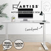 Electric Motorised Height Adjustable Standing Desk - White Frame with 140cm White Top Deals499
