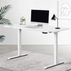 Electric Motorised Height Adjustable Standing Desk - White Frame with 140cm White Top Deals499