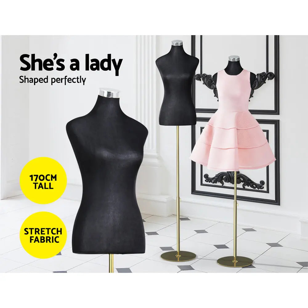 Embellir Female Mannequin Dummy Model Dressmaker Clothes Display Torso Tailor BK Deals499