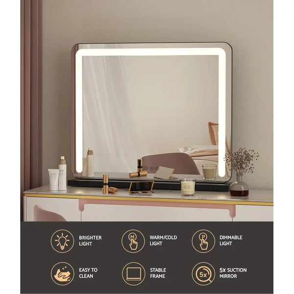 Embellir Makeup Mirror With Light Hollywood Vanity LED Tabletop Mirrors 50X60CM Deals499