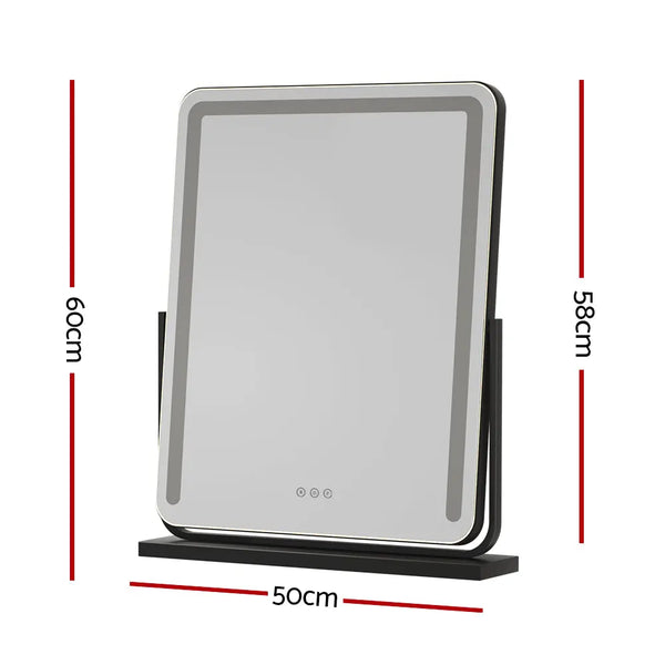 Embellir Makeup Mirror With Light Hollywood Vanity Wall Mounted Mirrors 50X60CM Deals499