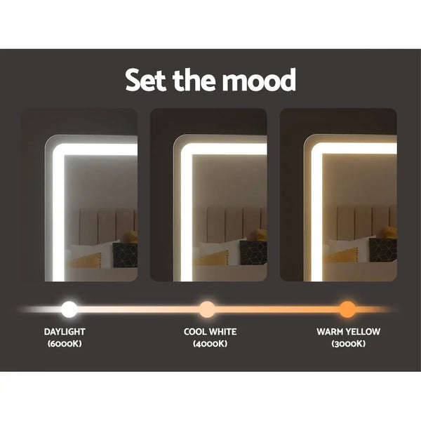 Embellir Makeup Mirror With Light Hollywood Vanity Wall Mounted Mirrors 50X60CM Deals499