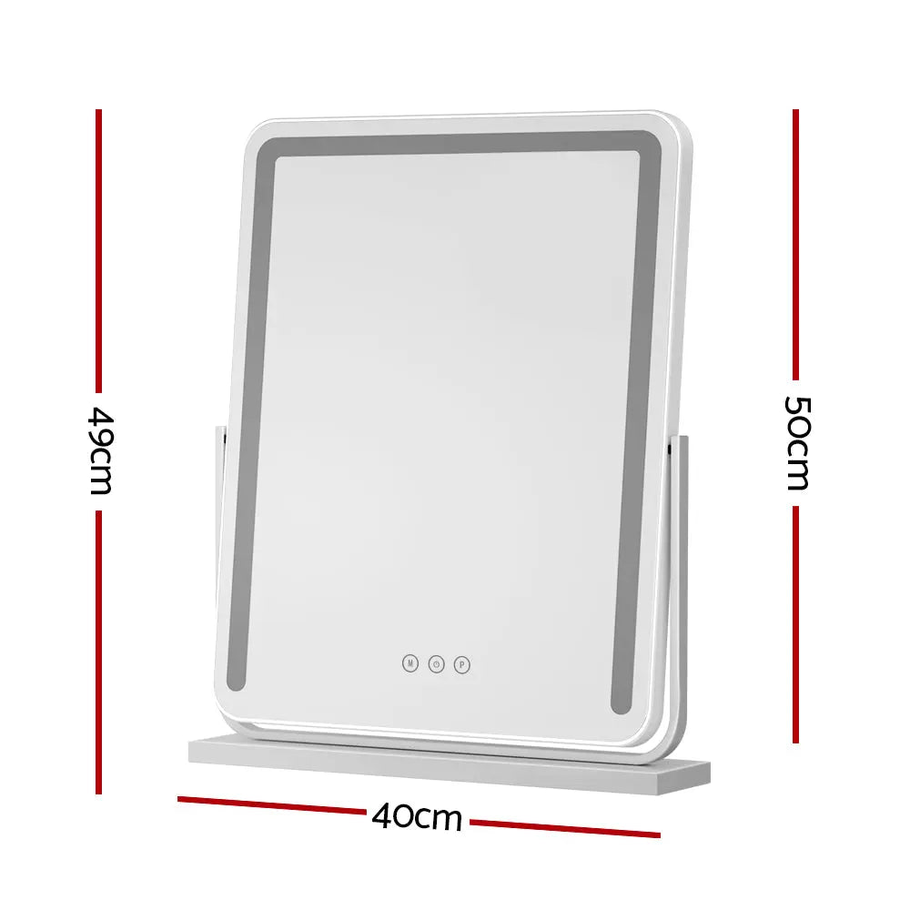 Embellir Makeup Mirror with Lights Hollywood Vanity LED Mirrors White 40X50CM Deals499
