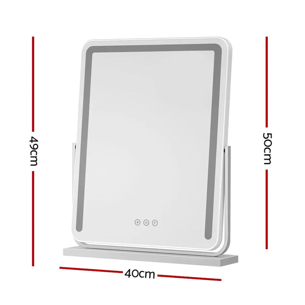 Embellir Makeup Mirror with Lights Hollywood Vanity LED Mirrors White 40X50CM Deals499