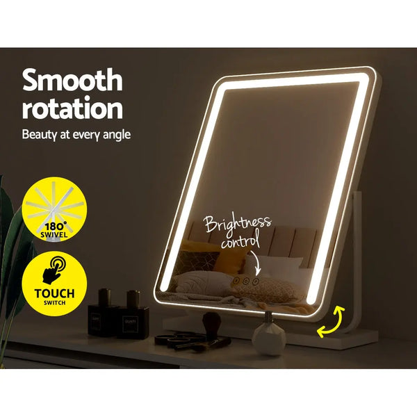 Embellir Makeup Mirror with Lights Hollywood Vanity LED Mirrors White 40X50CM Deals499