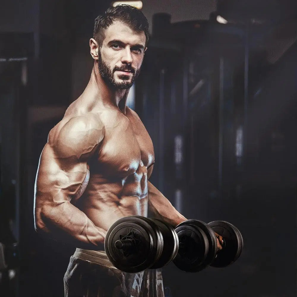 Everfit 17KG Dumbbells Dumbbell Set Weight Plates Home Gym Fitness Exercise Deals499