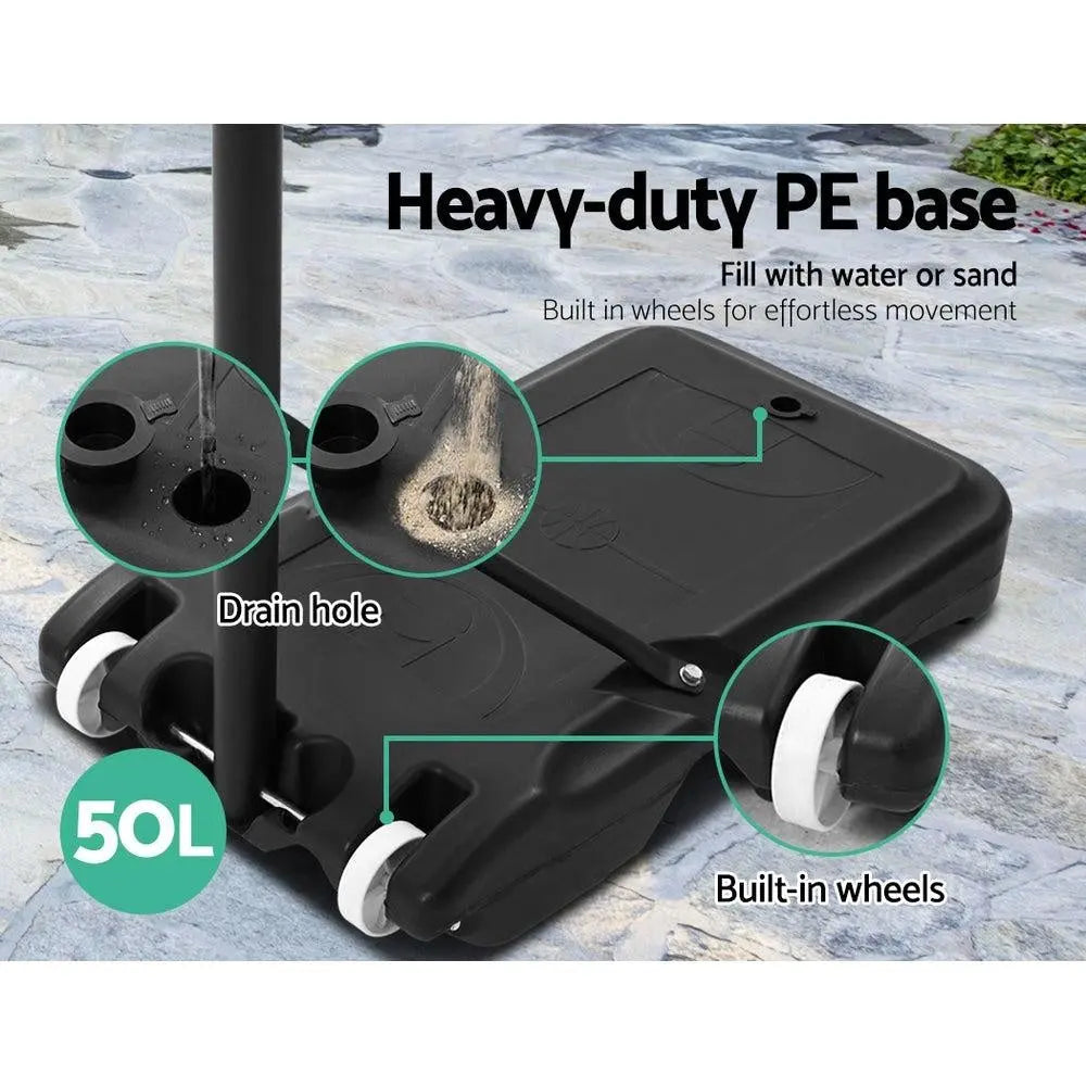 Everfit Adjustable Portable Basketball Stand Hoop System Rim Deals499