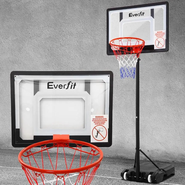 Everfit Adjustable Portable Basketball Stand Hoop System Rim Deals499