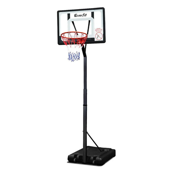 Everfit Adjustable Portable Basketball Stand Hoop System Rim Deals499