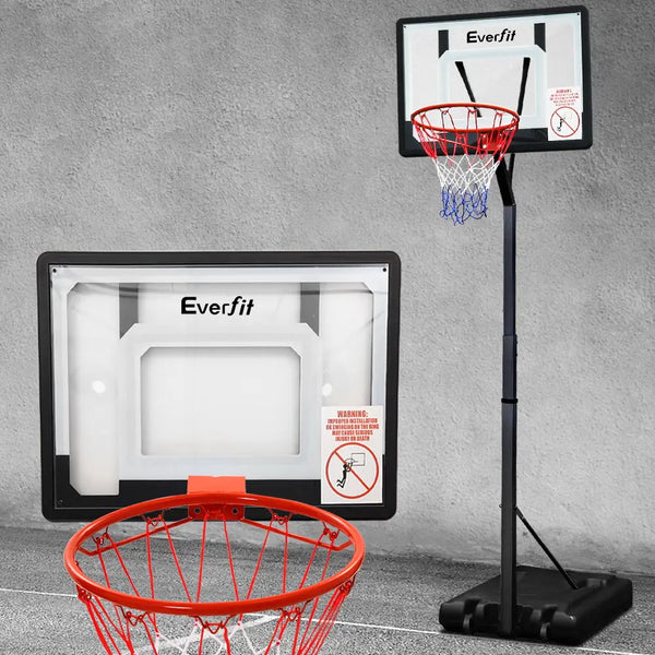 Everfit Adjustable Portable Basketball Stand Hoop System Rim Deals499