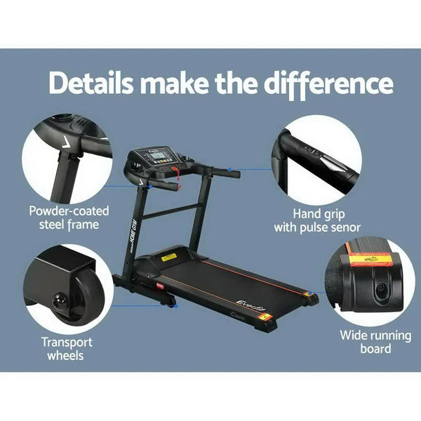 Everfit Electric Treadmill MIG41 40cm Running Home Gym Machine Fitness 12 Speed Level Foldable Design Deals499