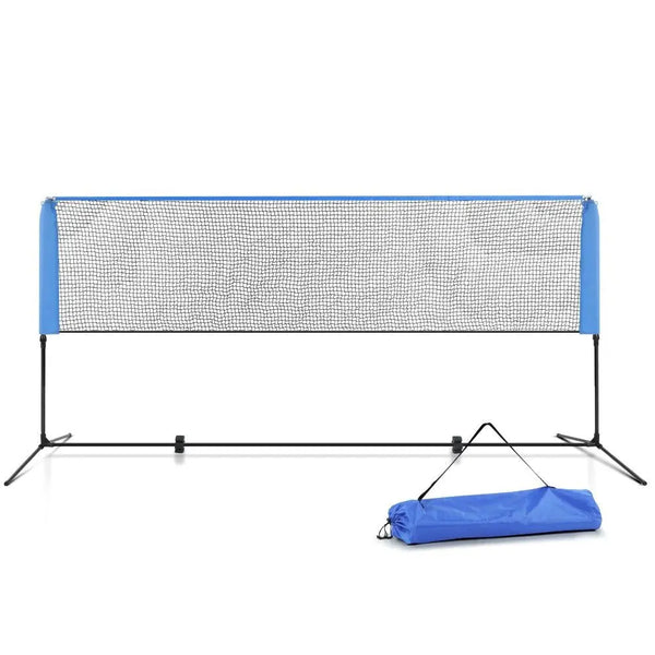 Everfit Portable Sports Net Stand Badminton Volleyball Tennis Soccer 3m 3ft Blue Deals499