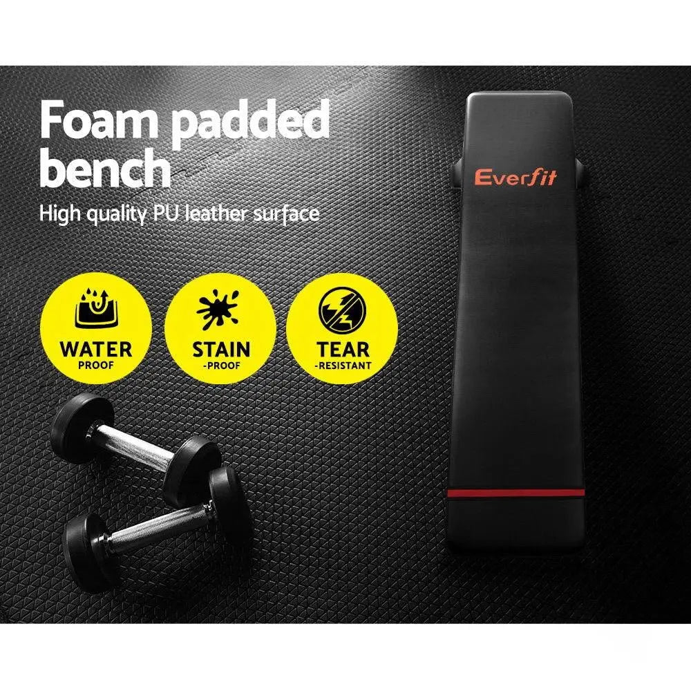 Everfit Weight Bench Flat Multi-Station Home Gym Squat Press Benches Fitness Deals499