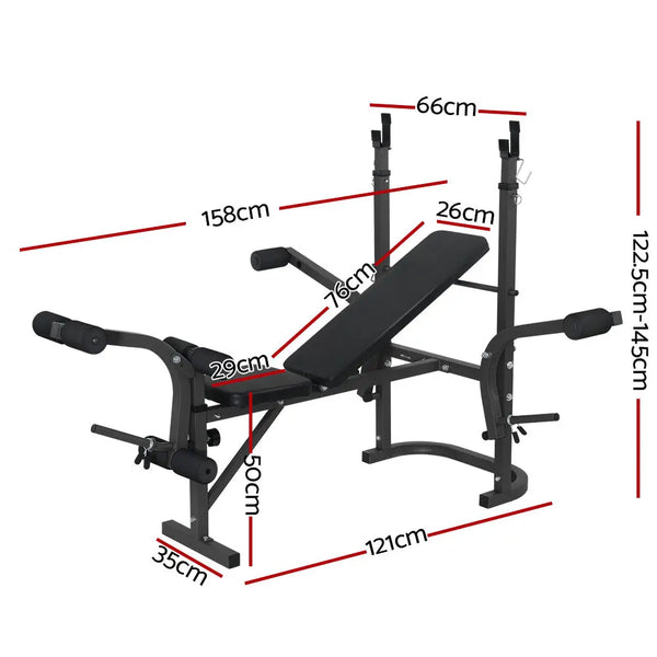 Everfit Weight Bench Press 8In1 Multi-Function Power Station Gym Equipment Deals499