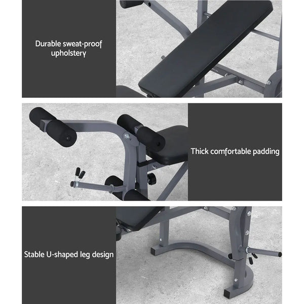 Everfit Weight Bench Press 8In1 Multi-Function Power Station Gym Equipment Deals499