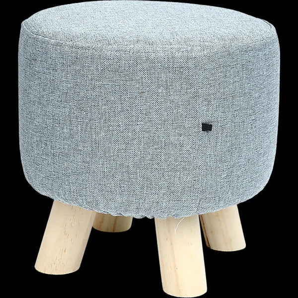 Fabric Ottoman Foot Stool Rest Pouffe Footstool Wood Storage Padded Seat Deals499