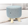 Fabric Ottoman Foot Stool Rest Pouffe Footstool Wood Storage Padded Seat Deals499