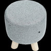 Fabric Ottoman Foot Stool Rest Pouffe Footstool Wood Storage Padded Seat Deals499