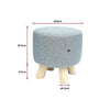 Fabric Ottoman Foot Stool Rest Pouffe Footstool Wood Storage Padded Seat Deals499