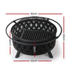 Fire Pit BBQ Charcoal Grill Ring Portable Outdoor Kitchen Fireplace 32" Deals499