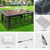 Fire Pit BBQ Grill Stove Table Ice Pits Patio Fireplace Heater 3 IN 1 from Deals499 at Deals499