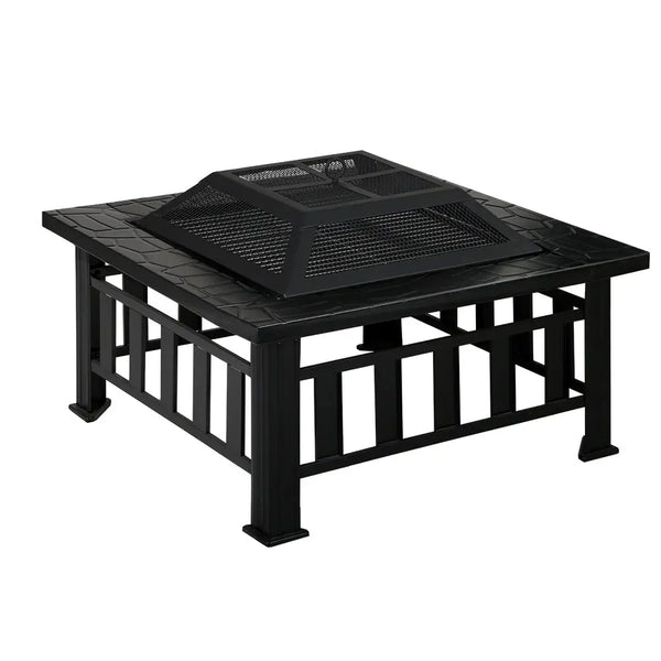 Fire Pit BBQ Table Grill Outdoor Garden Wood Burning Fireplace Stove from Deals499 at Deals499