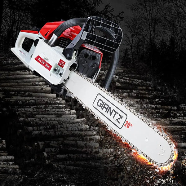 GIANTZ 52CC Petrol Commercial Chainsaw Chain Saw Bar E-Start Pruning Deals499