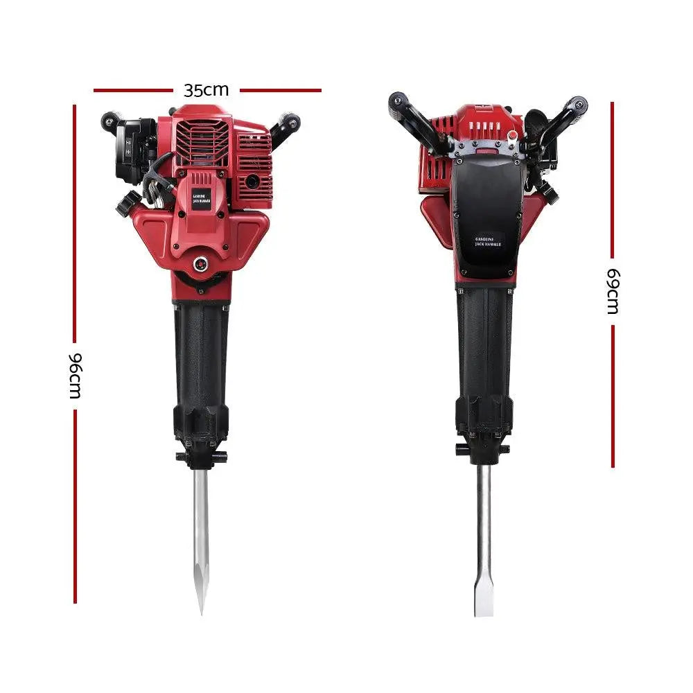 GIANTZ 52CC Petrol Jack Hammer Demolition Breaker Concrete Jackhammer Deals499