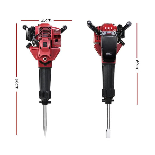 GIANTZ 52CC Petrol Jack Hammer Demolition Breaker Concrete Jackhammer Deals499