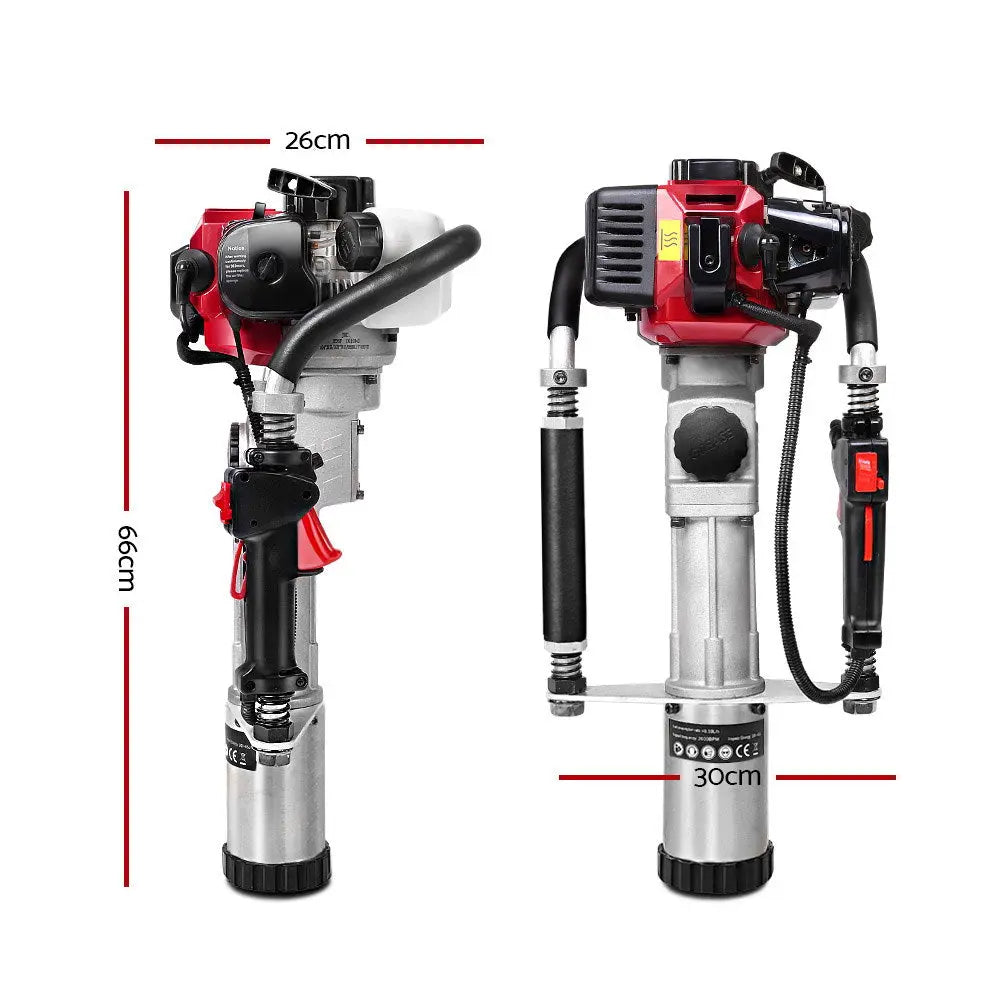 GIANTZ 55CC Petrol Post Pile Hole Driver 2-Stroke Power Picket Rammer Deals499