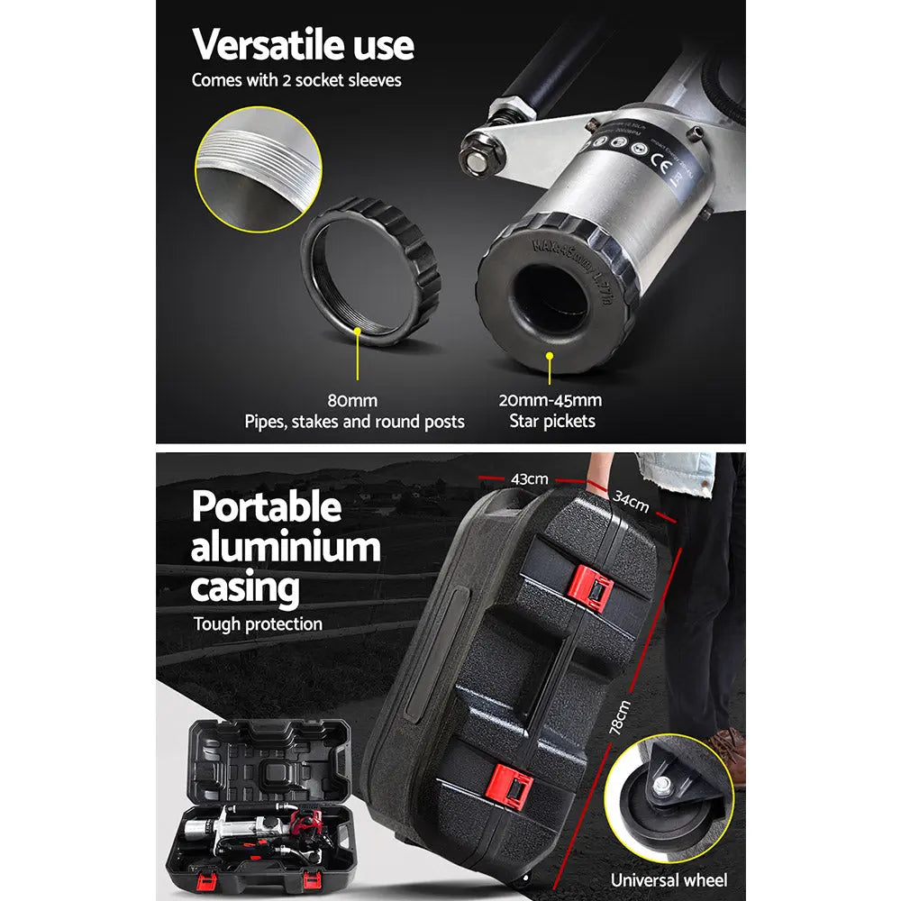 GIANTZ 55CC Petrol Post Pile Hole Driver 2-Stroke Power Picket Rammer Deals499