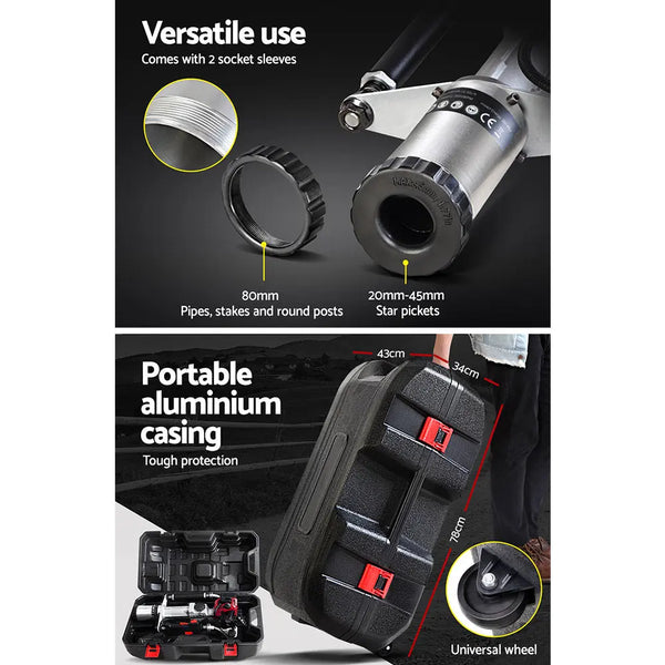 GIANTZ 55CC Petrol Post Pile Hole Driver 2-Stroke Power Picket Rammer Deals499